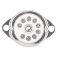 thumbnail image 5 of 30PCS Ceramic B9A Silver-Plated 9Pin Vacuum Tube Socket Panel Chassis Mount for ECC81 ECC82 ECC83 EL84 6922 Vacuum Tube, 5 of 5