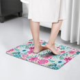 thumbnail image 4 of Pioneer Flower Floral Print Flannel Non Slip Door Rugs,Washable Door Mats Indoor,Decorative Door Mats,Dirt-Resistant and Absorbent Doormat for Entrance,Bedroom,Kitchen,Bathroom,31.5"x17", 4 of 4