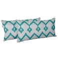 thumbnail image 2 of VargottamIndoor/OutdoorPolyester FabricLumbarPillowCover,All-Weather Waterproof Rectangular Cushion Case for Patio Furniture,12" x 18"Set of 2 -Ikat-87, 2 of 6
