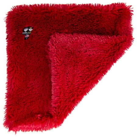 Bessie and Barnie Lipstick Luxury Ultra Plush Faux Fur Pet/ Dog Reversible Blanket (Multiple Sizes)