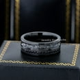 thumbnail image 5 of Jewelry Avalanche Eternity Wedding Band, Black Tungsten Ring, Mens Anniversary Ring, Promise Band, Size 9.5 TN1163, 5 of 6
