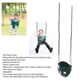 thumbnail image 3 of Full Bucket Toddler Swing , Plastic Coated Chains Bucket Swing High Back Adjustable Chains Strong Load Bearing Capacity  for Outdoor, 3 of 8