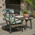 thumbnail image 3 of ARDEN Outdoor Rocking Chair or Adirondack Cushion, 20 x 17, Water Repellent, Fade Resistant 17 x 20, Simone Blue Tropical, 3 of 11