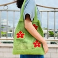 thumbnail image 2 of Kukuzhu Crochet Knit Bag Women Large Beach Bag Stylish Shoulder Bag Hobo Bag for Work School Travel, 2 of 4