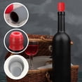 thumbnail image 3 of Silicone Wine Stoppers for Wine Bottles, Reusable Leakproof Airtight Seal, Bottle Caps for Champagne, Beer, Soda, Keep Beverages Fresh (Fits Standard & Sparkling Bottles) ﻿, 3 of 6