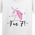 thumbnail image 4 of Inktastic 7th Birthday Cute Unicorn Youth T-Shirt, 4 of 5