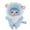 Sky Blue, variant on Cute Key Chain Plush Bag Charm Keychain For Handbag,Purse, Backpack, Car Keys Kawaii Collectible Toys Cute Soft Animals Charm Birthday Gifts