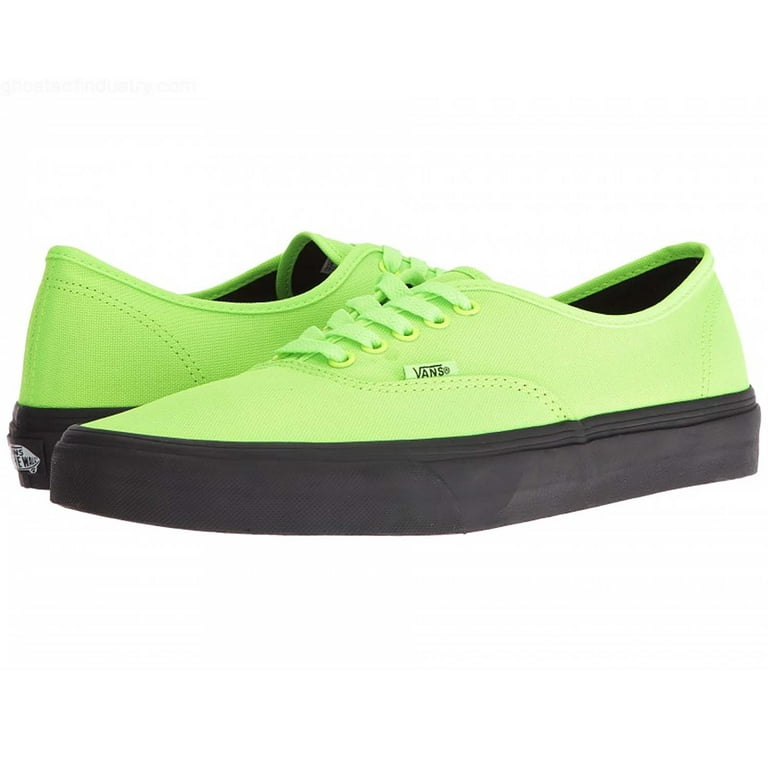 Vans Authentic Black Outsole Neon Green Ankle High Canvas Fashion Sneaker 9M 7.5M Walmart