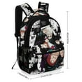thumbnail image 2 of Jujutsu Kaisen Unisex Backpack Book Bag Durable Sport Backpack Cute Pattern for Presc-hool Travel Ruckack, 2 of 8