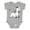AC-Heather Grey, variant on Zebra Boys or Girls Baby Bodysuit