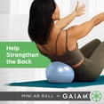 thumbnail image 5 of Gaiam 8” Mini Ab Ball (Clear Sky Blue), All Fitness Levels, 5 of 5