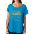 thumbnail image 1 of LA Pop Art Women's Dolman Cut Word Art Shirt - Cities In San Diego, 1 of 2