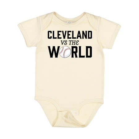 

Inktastic Cleveland Vs. the World with Baseball Boys or Girls Baby Bodysuit