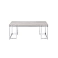 thumbnail image 2 of Bowery Hill Contemporary Coffee Table in Natural Oak & Chrome, 2 of 4