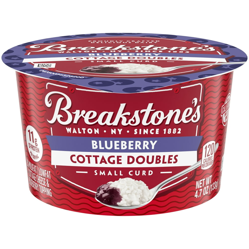 Breakstone's Cottage Doubles Lowfat Cottage Cheese & Blueberry Topping