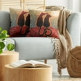 thumbnail image 5 of Ambesonne Cat Throw Pillow Cover 2 Pack, Moon in a Starry Sky Love, 20", Sage Green Orange, 5 of 5