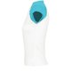 thumbnail image 2 of SOLS - Camiseta de manga corta bicolor modelo Milky para mujer (Blanco/Azul Coral), 2 of 3