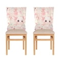thumbnail image 4 of BZSMCE Chair Covers Set Home Decor Seat Back Cover Pastel Fish Floral Waterworld Pattern, 4 of 6