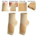 thumbnail image 4 of Unique Bargains 1 Pair Ankle Support Braces Adjustable Breathable Ankle Wrap Brace for Sports Running Beige Size XL, 4 of 6