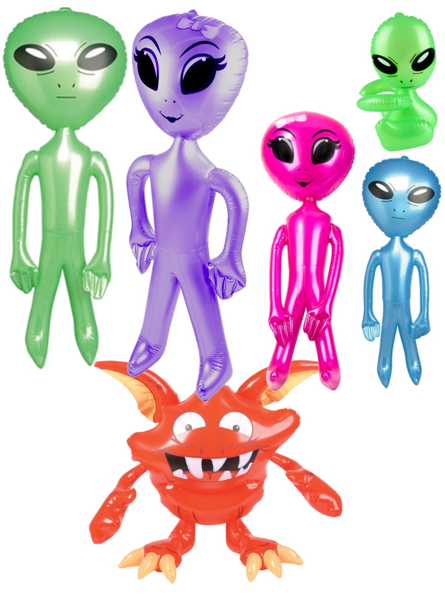 Rhode Island Novelty Inflatable Martian Alien Family And Alien Dog Prop