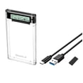 thumbnail image 1 of Carcasa para Disco Duro Externo USB 3,2, 5 Gbps, 2,5 Pulgadas, Carcasa para Disco Duro SSD Tipo C, Carcasa para Almacenamiento HDD SSD para Ordenador Portátil y PC, 1 of 10