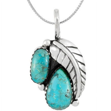 Turquoise Jewelry Necklace for Women Sterling Silver 925 | Turquoise Network | PN3332-C75-B20