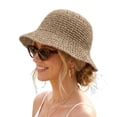 thumbnail image 2 of Women's Packable Floppy Wide Brim Bucket Hat Foldable Travel Vacation Sun Cap, 2 of 9