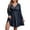 Blue2, variant on Plus Size Women's Sequin Glitter Dress Crushed Long Sleeve Sexy V Neck Club Party Pleated Swing Skater Dress