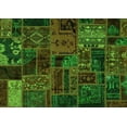 thumbnail image 1 of Ahgly Company Indoor Rectangle Oriental Green Modern Area Rugs, 7' x 9', 1 of 4