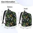 thumbnail image 3 of Picia Chamomile Printed Canvas Daypack - Stylish and Durable Vintage Compact Backpack - Class, Work, Travel, or Laptop Bookbag,Organized Compartments-Medium, 3 of 6