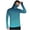 Light Blue-09, variant on Rvwovn Men's UPF 50 Hooded UV Protection Shirt with Mask, Camo Outdoor Fishing Sun Hoodie