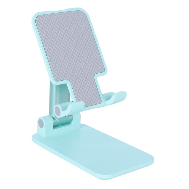 Soporte para teléfono móvil plegable retráctil multifuncional de escritorio para disfrutar del drama y la tableta, color verde
