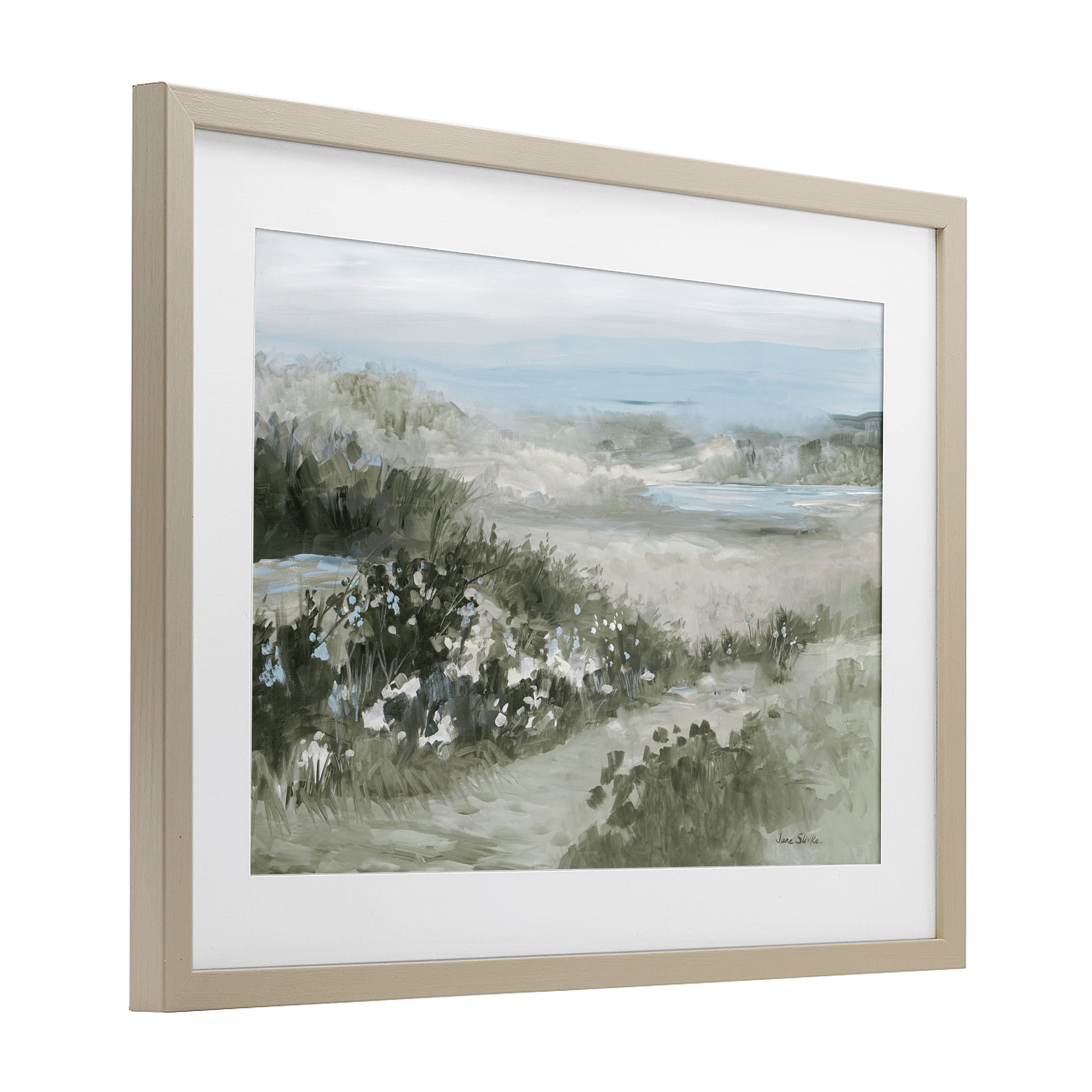Stupell Industries Neutral Quiet Composition Landscape Birch Framed Print Under Glass, design by Jane Slivka