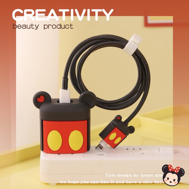 20w cabezal de carga rápida de tres piezas funda protectora Apple 14 cargador funda protectora forma de dibujos animados Cable de carga para teléfono móvil funda protectora USB-C adaptador de alimenta Gao Jiahui unisex