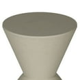 thumbnail image 6 of Benjara Niya 17" Side End Table- Round Top- Pedestal Base- Indoor Outdoor- Gray, 6 of 7