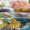 thumbnail image 6 of Chezmoi Collection Passion 3-Piece Floral Quilt Set Queen, Multicolor Purple Red Blue White Gray Yellow Waterbrush Printed Microfiber Lightweight Bedspread Set for All season, 6 of 9