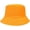 Orange, variant on CoCopeaunts Ladies Bucket Hat Simple Solid Color Double Sided Wear Bucket Cap Summer Fishing Walking Casual Cotton Fisherman Hat