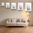 thumbnail image 2 of 1pc Watercolor Wildflower Bouquet Framed Decor room hanging Wall Picture Decor for Home Gifts, living room, bathroom, bedroom, kitchen wall art decor canvas wall art, 2 of 8