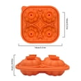 thumbnail image 3 of Binwennn Pumpkin Shaped Tray With Built In Funnel Make Round Ice With Ease Durable And Easy To Clean For Festive Drinks And Parties Silicone Tray Large round Ice Cubes Ice Coffee Freezer Cup Cool Bag, 3 of 8