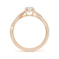 thumbnail image 2 of ANGARA Natural Solitaire Diamond Engagement Ring in 14K Rose Gold for Women (Size-5.2mm| Color-H| Clarity-SI2) | April Birthstone, Anniversary, Jewelry Gift for Women | Natural Diamond Ring, 2 of 11