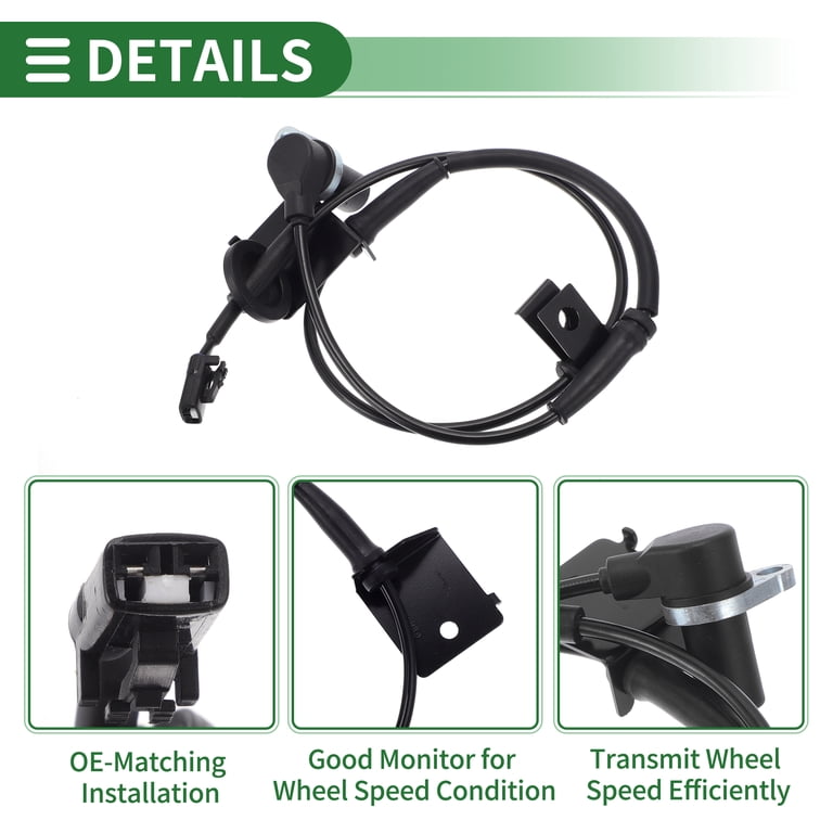 Unique Bargains ABS Wheel Speed Sensor ABS Sensor Set No