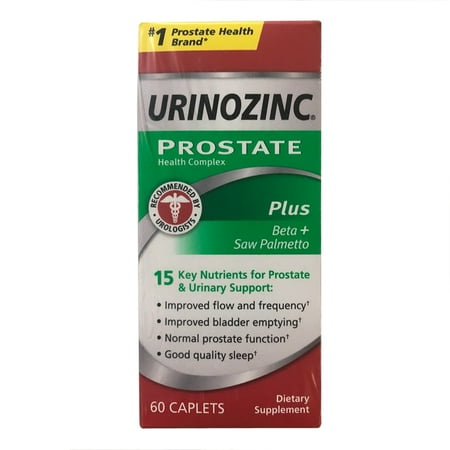 Urinozinc Prostate Health Complex Plus With Beta-Sitosterol Caplets, 60