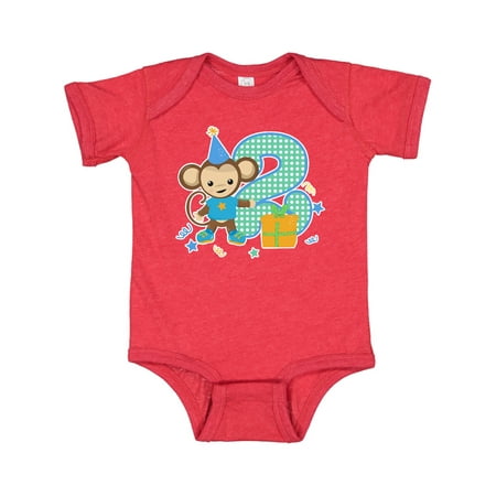 

Inktastic Im 2 Years Old With Monkey Gift Baby Boy or Baby Girl Bodysuit