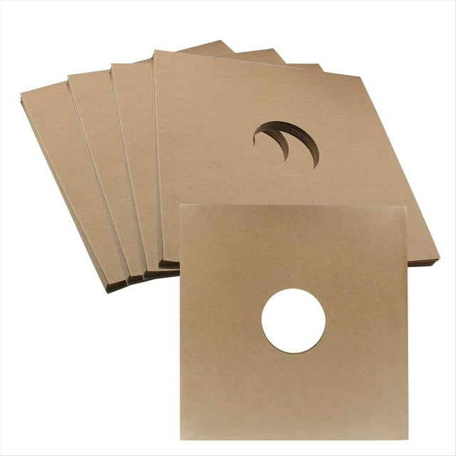 10 Fundas Protectoras para de 12 Pulgadas, de Papel Kraft, para Álbumes.