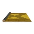 thumbnail image 2 of Ahgly Company Indoor Square Abstract Yellow Contemporary Area Rugs, 4' Square, 2 of 4