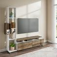 thumbnail image 3 of Ada Home Décor 2 Tier Rossano TV Stand for TVs up to 53", White, 3 of 6