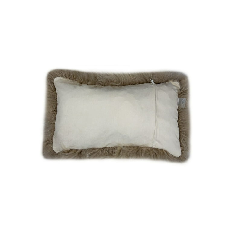Blush Natural Sheepskin Lumbar Pillow Blush Natural Sheepskin Lumbar Pillow