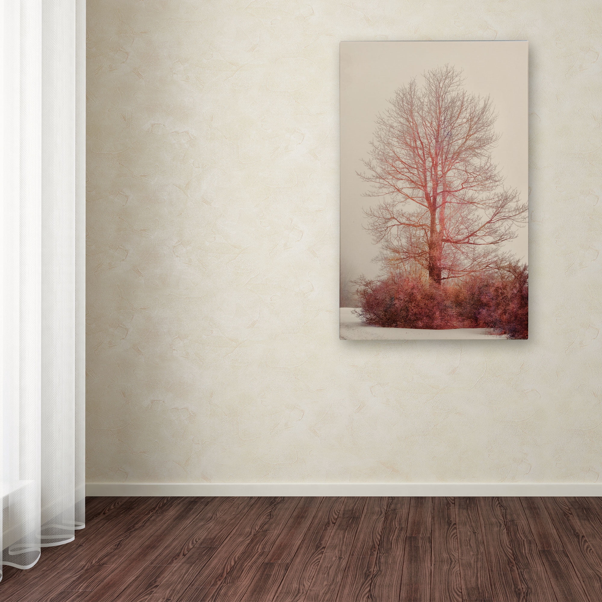 Lois Bryan 'A-Blush in the Fog' Canvas Art 16 x 24