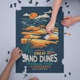 thumbnail image 3 of Colorado, Great Sand Dunes National Park and Preserve, Distressed (1000 Piece Puzzle, Size 19x27, Challenging Jigsaw Puzzle for Adults and Family, Made in USA), 3 of 4