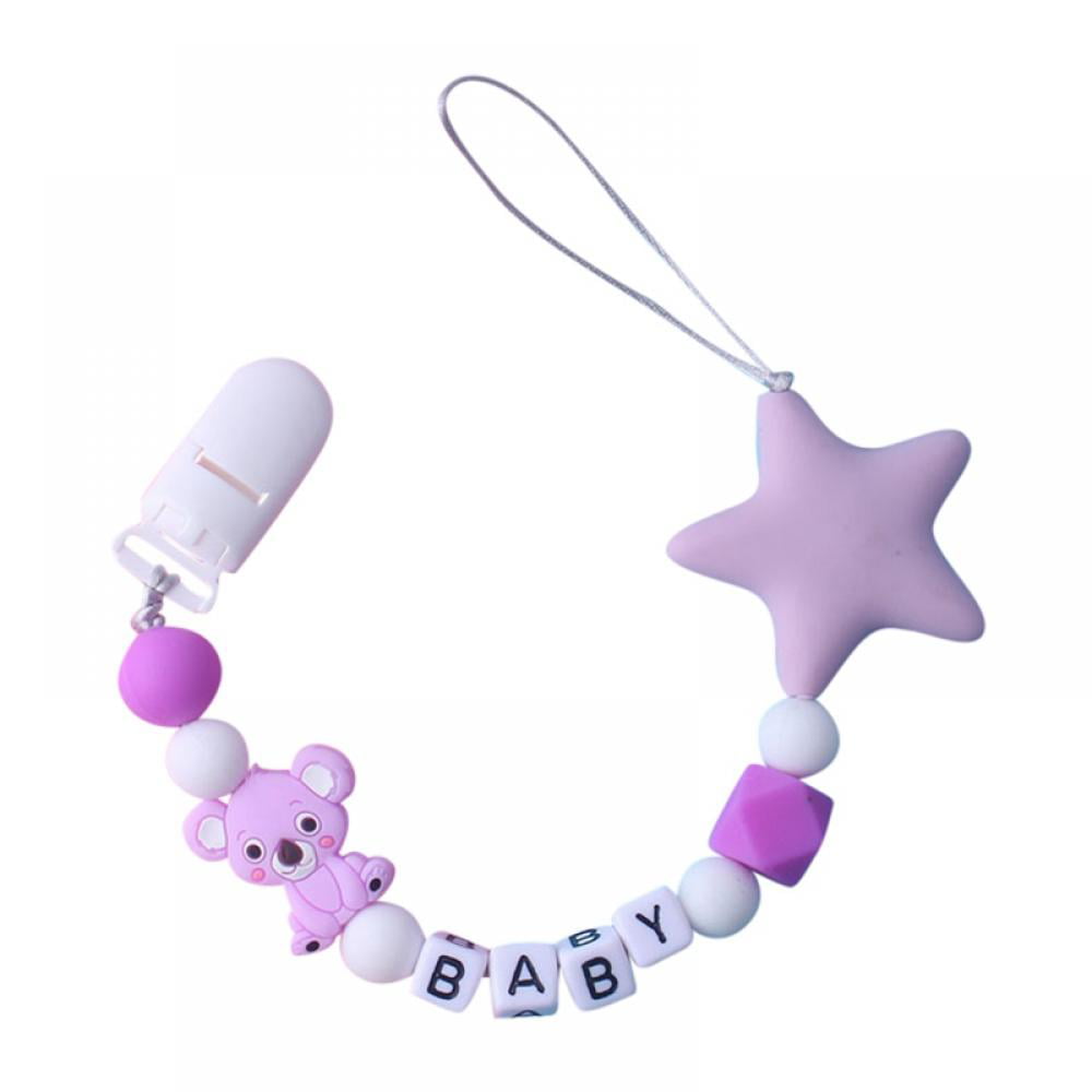 S Chain Baby Teething Necklace Teether Cute Charm BPA-Free Beads Silicone NEW 